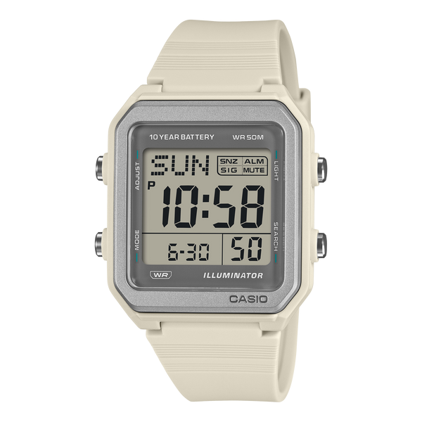 W-221H-8AV Reloj Casio digital unisex correa de silicona 44 mm — original con garantía, La Relojería GT