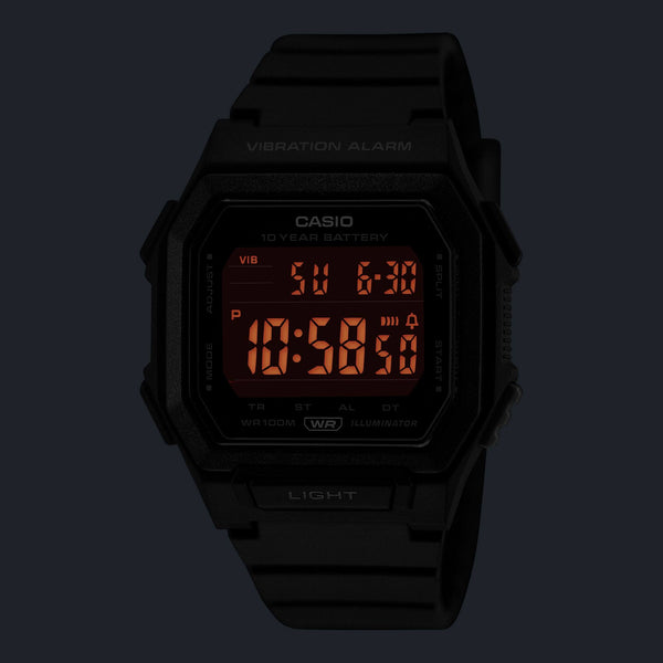 W-738H-1BV Reloj Casio de hombre correa de silicona — imagen 2 de 4