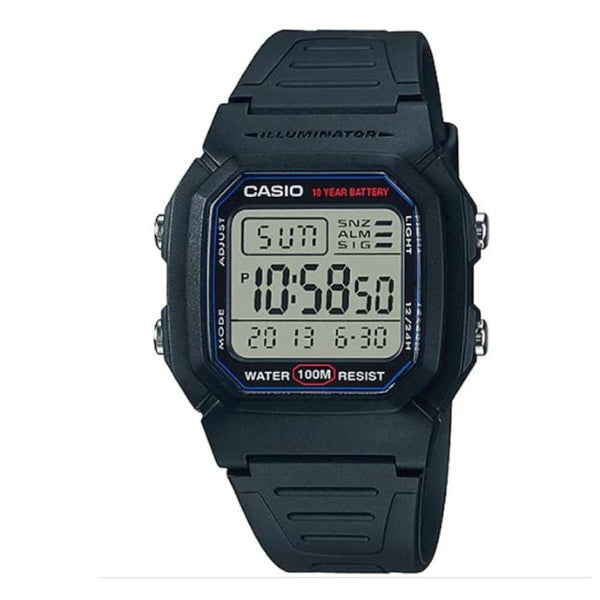 W-800H-1AV Reloj Casio para Hombre, 10 Años de Batería — original con garantía, La Relojería GT