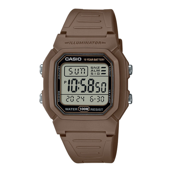 W-800H-10-DE Reloj Casio Illuminator Hombre Resina Marrón