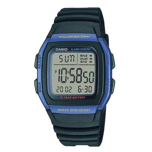 W-96H-2AV Reloj Casio para Caballero, Illuminator 10 Años de Batería — original con garantía, La Relojería GT