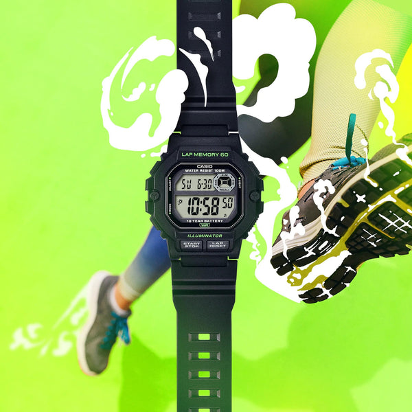 WS-1400H-1AV Reloj Casio para Hombre, 10 Años de Batería, Lap Memory 60 — imagen 2 de 4
