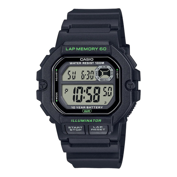 WS-1400H-1AV Reloj Casio para Hombre, 10 Años de Batería, Lap Memory 60 47 mm — original con garantía, La Relojería GT