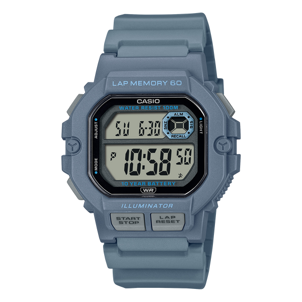 Reloj WS-1400H-2AV Casio de caballero pulsera de resina 10 años de bateria 47 mm — original con garantía, La Relojería GT