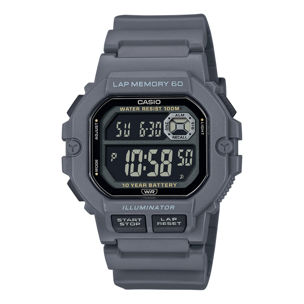 Reloj WS-1400H-8BV Casio de caballero pulsera de resina 10 años de bateria 47 mm — original con garantía, La Relojería GT