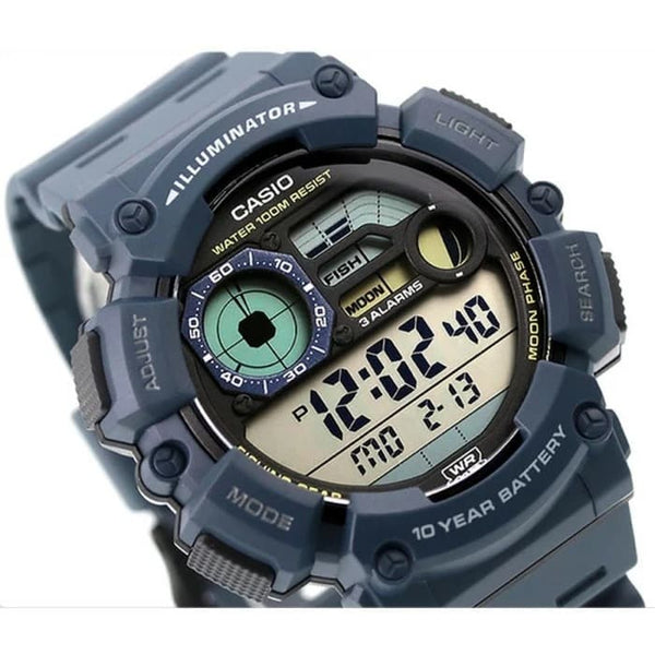 WS-1500H-2AV Reloj Casio para Hombre, Fishing Gear, Fase Lunar — imagen 2 de 5
