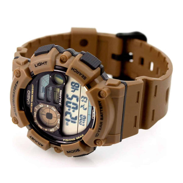 WS-1500H-5AV Casio Reloj para Hombre, Fishing Gear, Fase Lunar — imagen 2 de 4