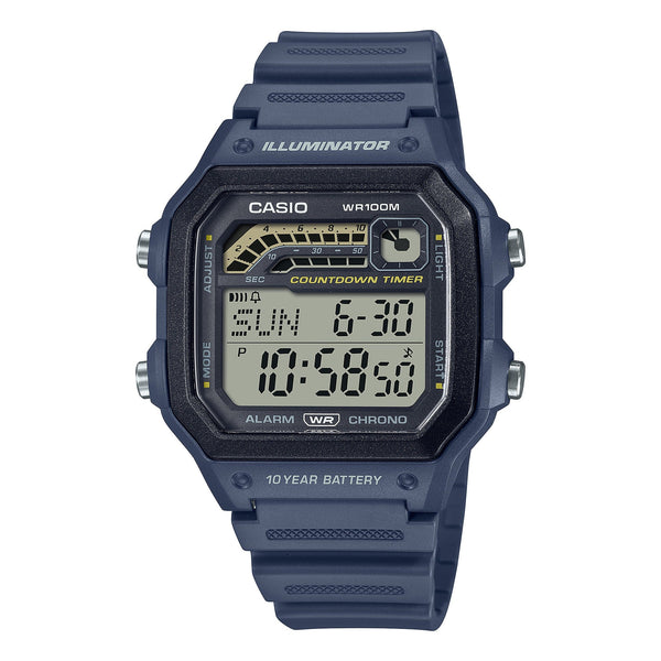 WS-1600H-2AV Casio Reloj para Hombre, Illuminator 10 Años de Batería 45 mm — original con garantía, La Relojería GT