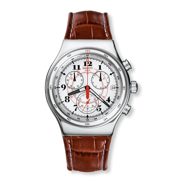 YVS414 Reloj Swatch Back To the Roots de caballero correa de piel