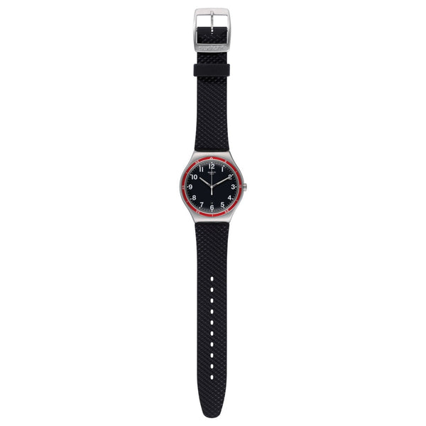 YWS417 Reloj Swatch Red Wheel de hombre correa de resina