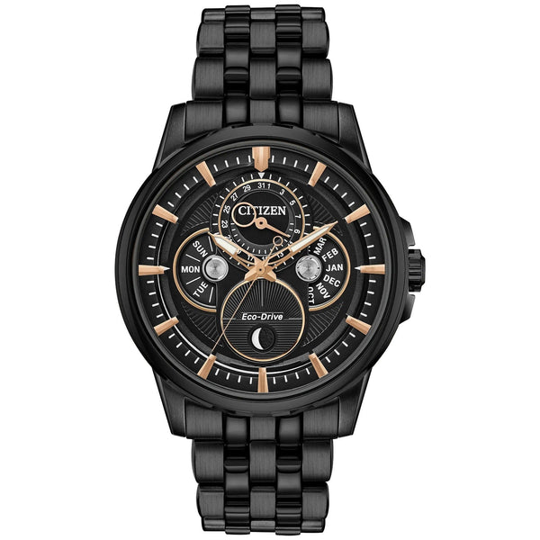 bu0057-54e Reloj Citizen Calendrier Moonphase Eco-drive de hombre pulsera de metal 44 mm - Reloj original en Guatemala