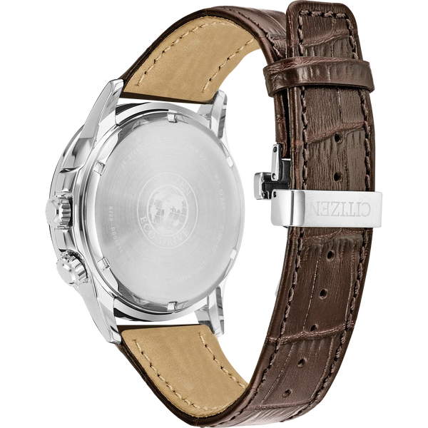 bu2020-29x Reloj Citizen Calendrier de hombre pulsera de piel 44 mm Eco-drive - Vista lateral