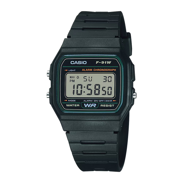 F-91W-3 Reloj Casio Unisex, Vintage Clásico - Negro