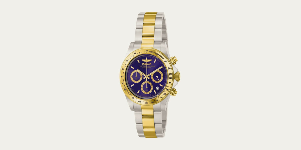 Invicta Speedway bicolor con esfera azul