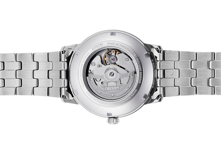 RA-AC0F10S Reloj Orient Symphony Clásico Hombre Correa Acero Plateado