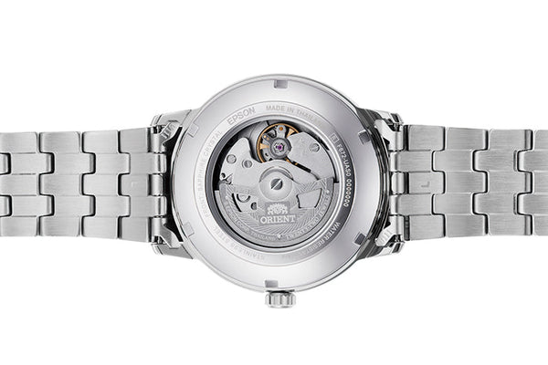 RA-AC0F10S Reloj Orient Symphony Clásico Hombre Correa Acero Plateado