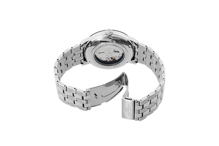 RA-AC0F10S Reloj Orient Symphony Clásico Hombre Correa Acero Plateado