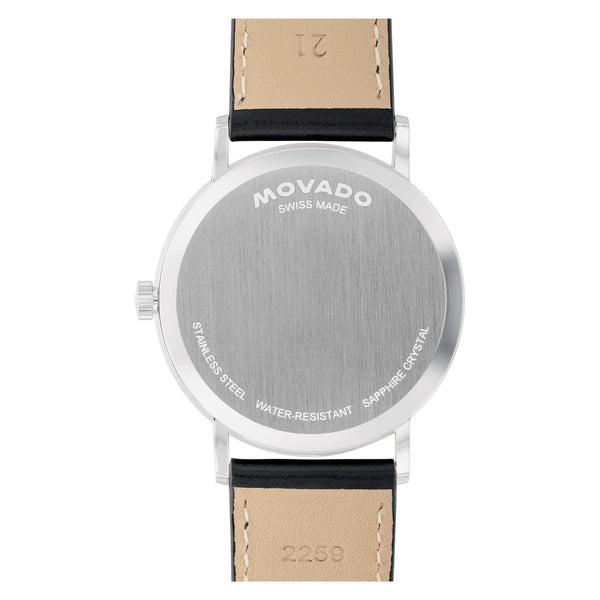 Movado Signature 0607589R reloj de hombre correa de piel negra