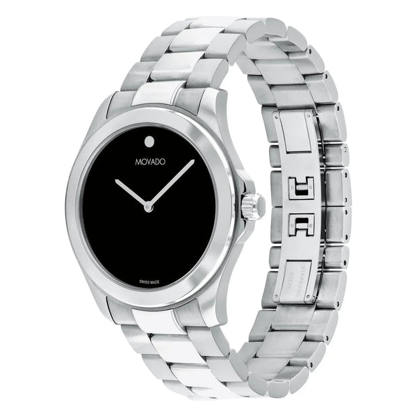 0607717 Reloj Movado Challenger Hombre Acero Esfera Negra