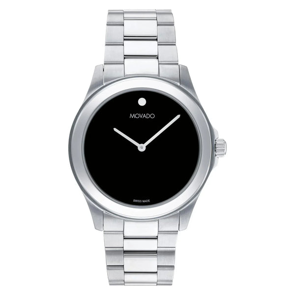 0607717 Reloj Movado Challenger Hombre Acero Esfera Negra
