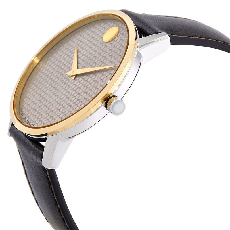 Movado Museum Classic 0607800 reloj de hombre correa de piel marrón