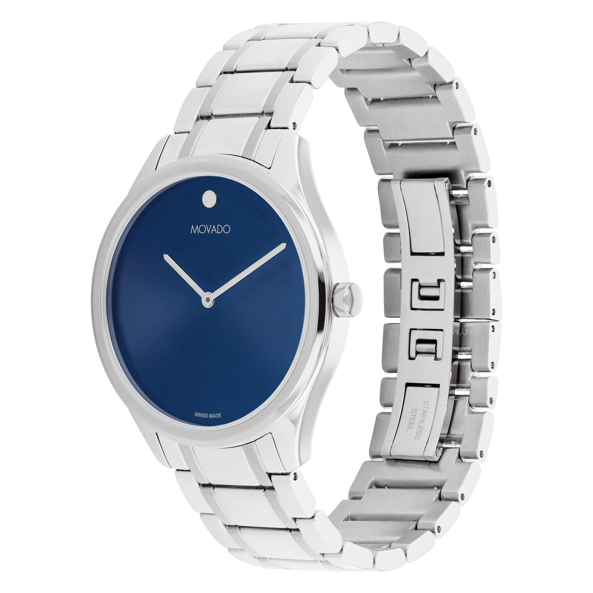 Movado Catalyst 0607957 reloj de caballero correa de metal plateado
