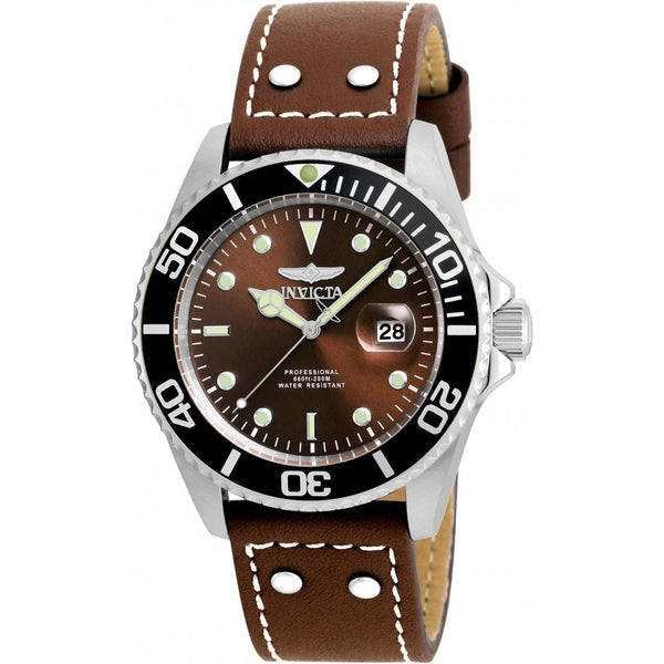 Reloj Invicta Pro Diver de hombre banda de piel 43 mm - Café - 22070