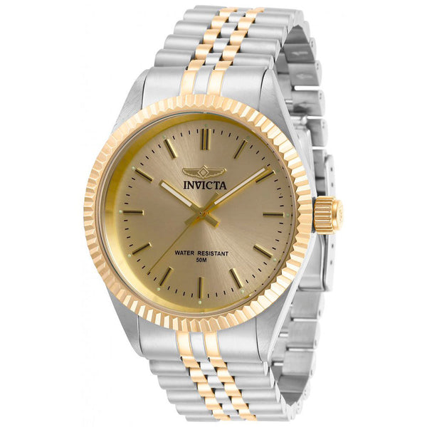 Invicta Specialty Reloj para Hombre Pulsera de Acero Inoxidable - Dorado Plateado - 29382