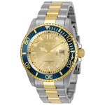 Reloj Invicta Aviator para hombre pulsera de metal 45mm - Dorado - 30022
