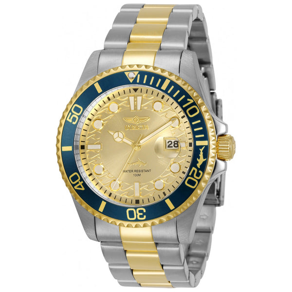 Reloj Invicta Aviator para hombre pulsera de metal 45mm - Dorado - 30022