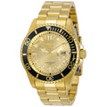 Reloj Invicta Aviator para hombre pulsera de metal 45mm - Dorado - 30025