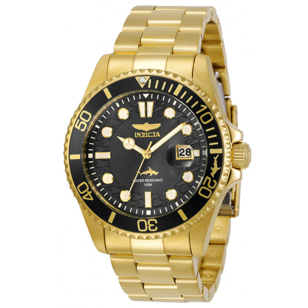 Reloj Invicta Aviator para hombre pulsera de metal 45mm - Negro - 30026