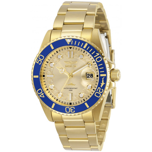 Reloj Invicta Pro Diver Mujer Acero Dorado y Azul - Reloj original en Guatemala