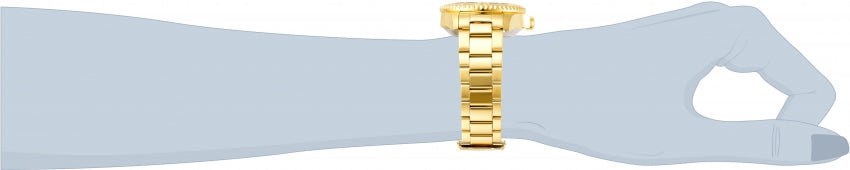Reloj Invicta Pro Diver Mujer Acero Dorado Esfera - Detalle de esfera
