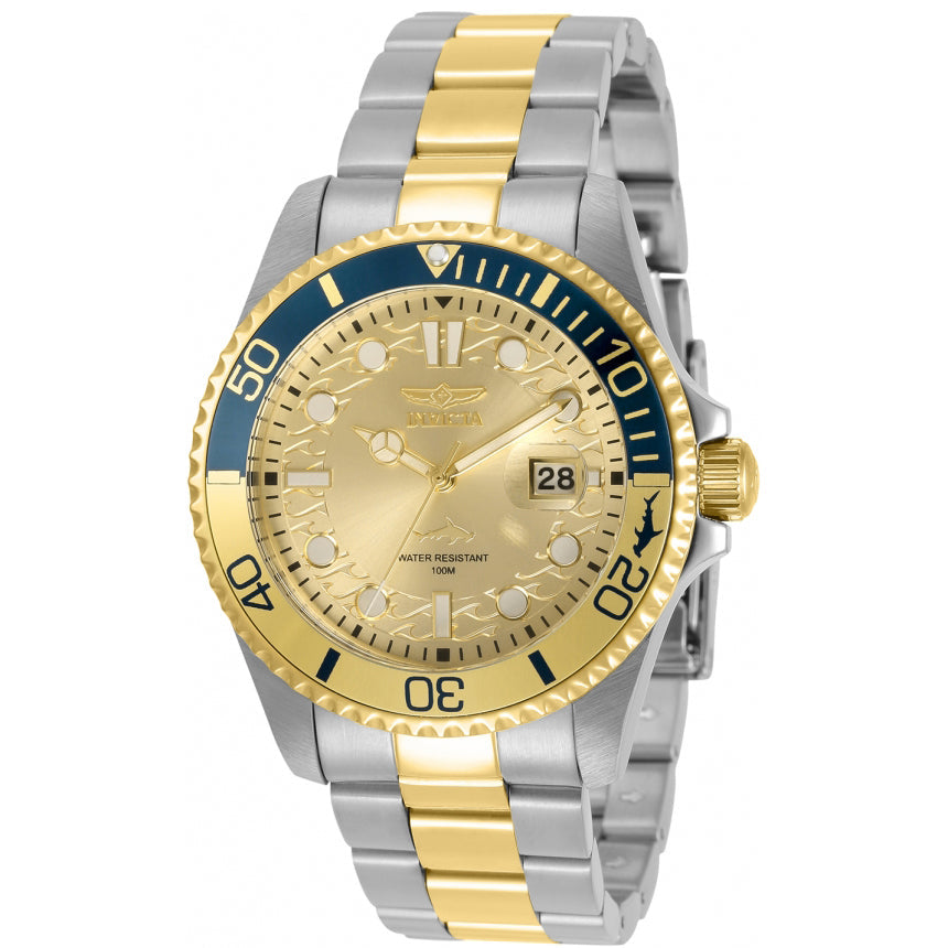 Reloj Invicta Aviator para hombre pulsera de metal 45mm - Plateado - 30948