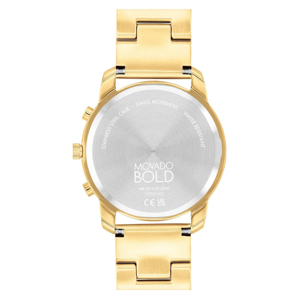 3601002 Reloj Movado Bold Unisex Brazalete de Acero Dorado