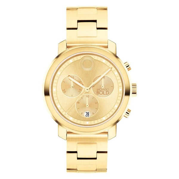 3601002 Reloj Movado Bold Unisex Brazalete de Acero Dorado