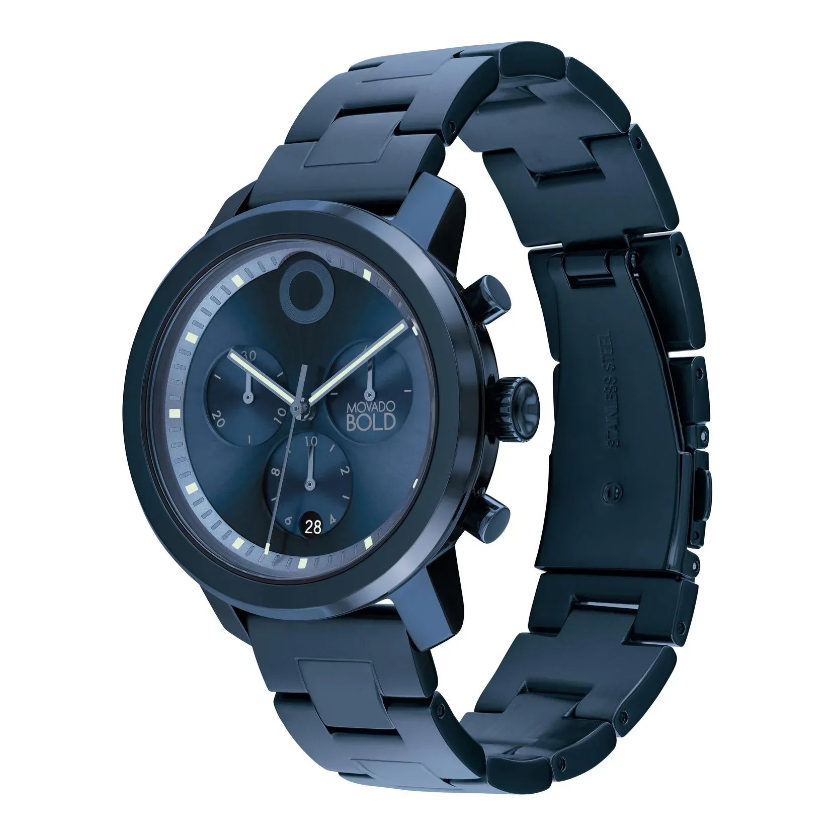 3601004 Reloj Movado Bold Hombre Acero Azul Oscuro