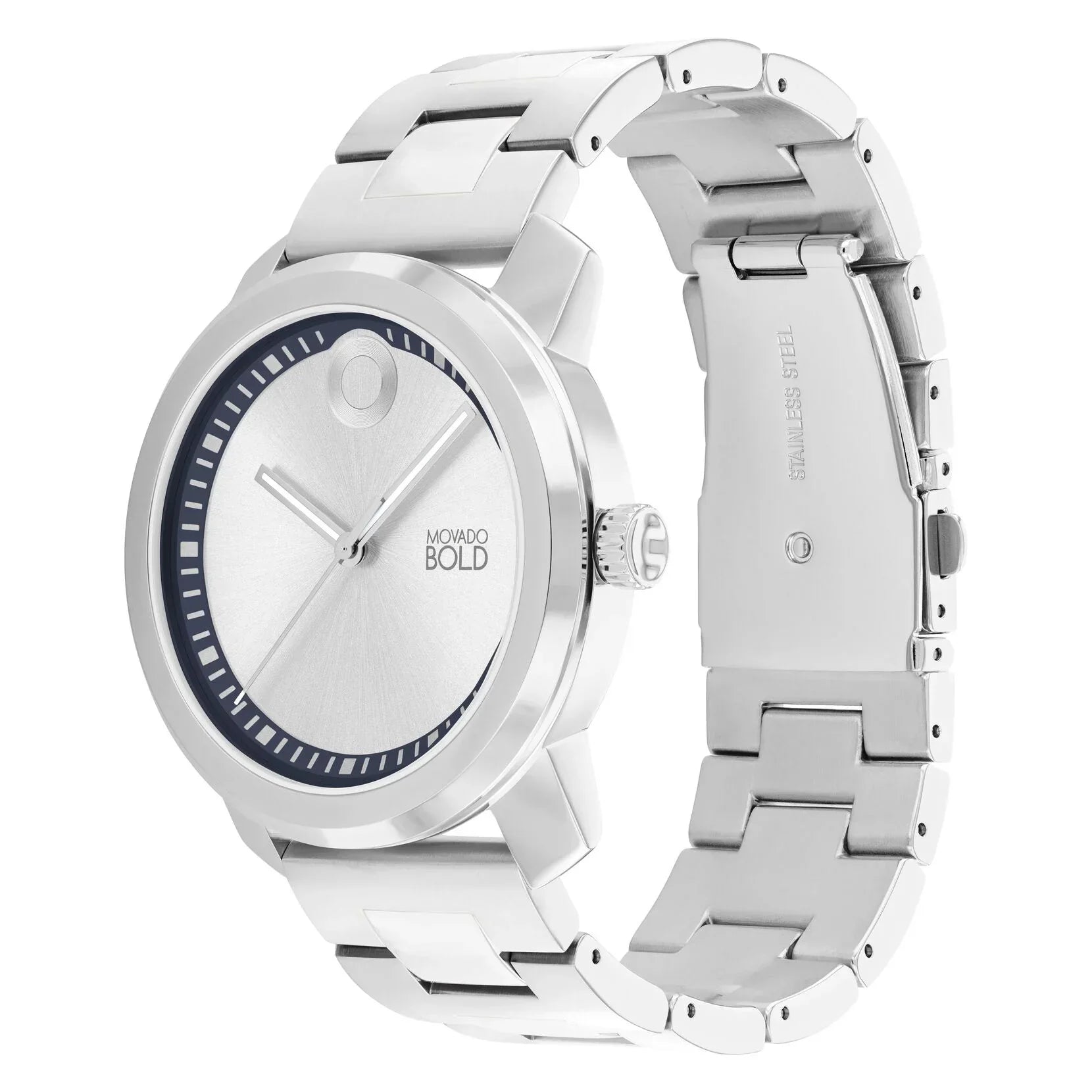3601031 Reloj Movado Bold Hombre Acero Detalle Azul