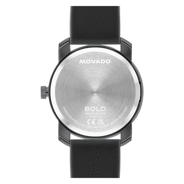 Movado Trend Propel 3601039 reloj de hombre correa de silicona negra