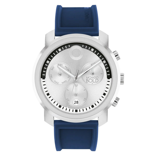 3601048 Reloj Movado Bold Propel Hombre Silicona Azul