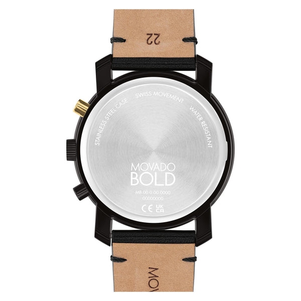 Movado Trend Impulse 3601069 reloj de hombre correa de piel negra
