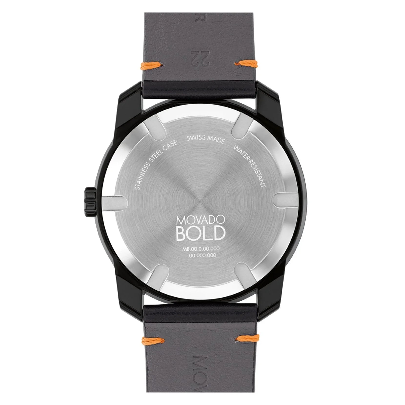 3601113 Reloj Movado Bold Hombre Correa Cuero Negro