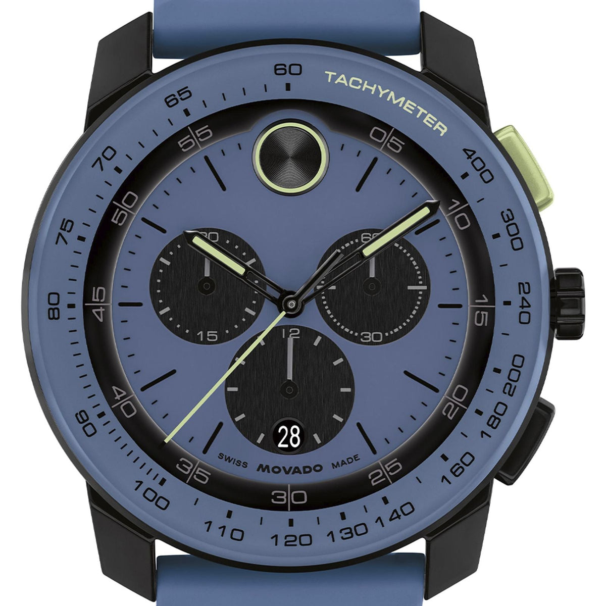 Movado Bold 3601175 reloj de hombre correa de silicona azul