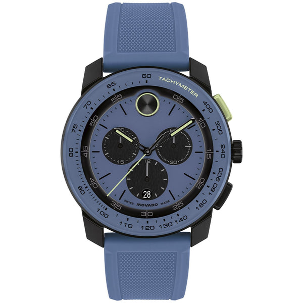 Movado Bold 3601175 reloj de hombre correa de silicona azul
