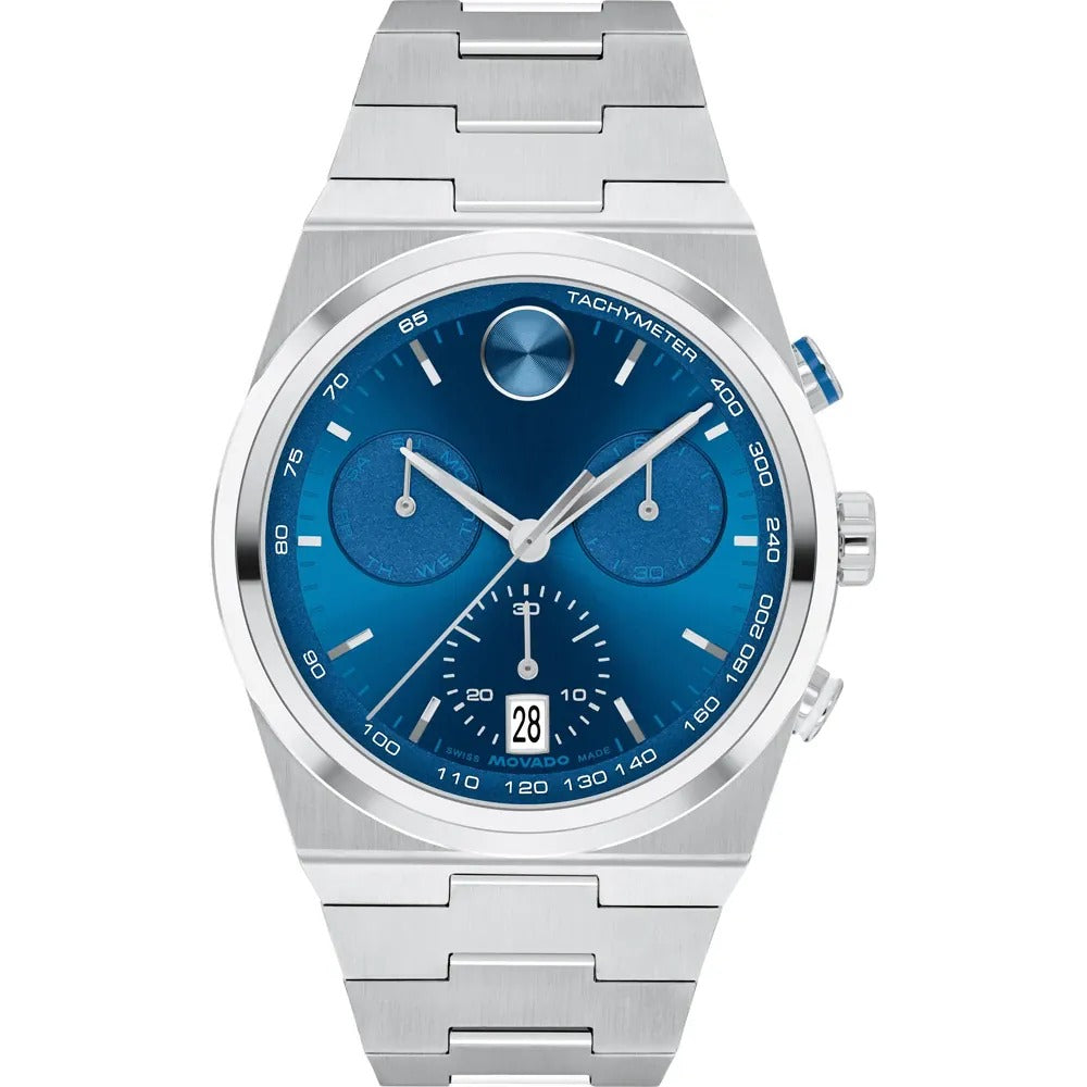Movado BOLD Quest 3601199 reloj de hombre brazalete de acero inoxidable - Plateado