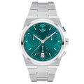 Movado Bold Quest 3601200 – Reloj cronógrafo para hombre, carátula verde de 42 mm - Plateado