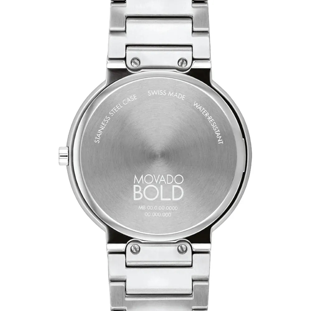 Reloj Movado Bold Horizon de hombre correa de metal 40 mm - Vista lateral