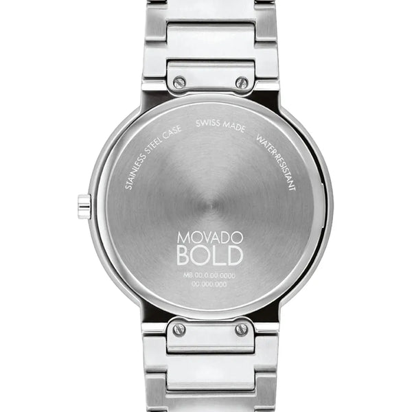 Reloj Movado Bold Horizon de hombre correa de metal 40 mm - Vista lateral