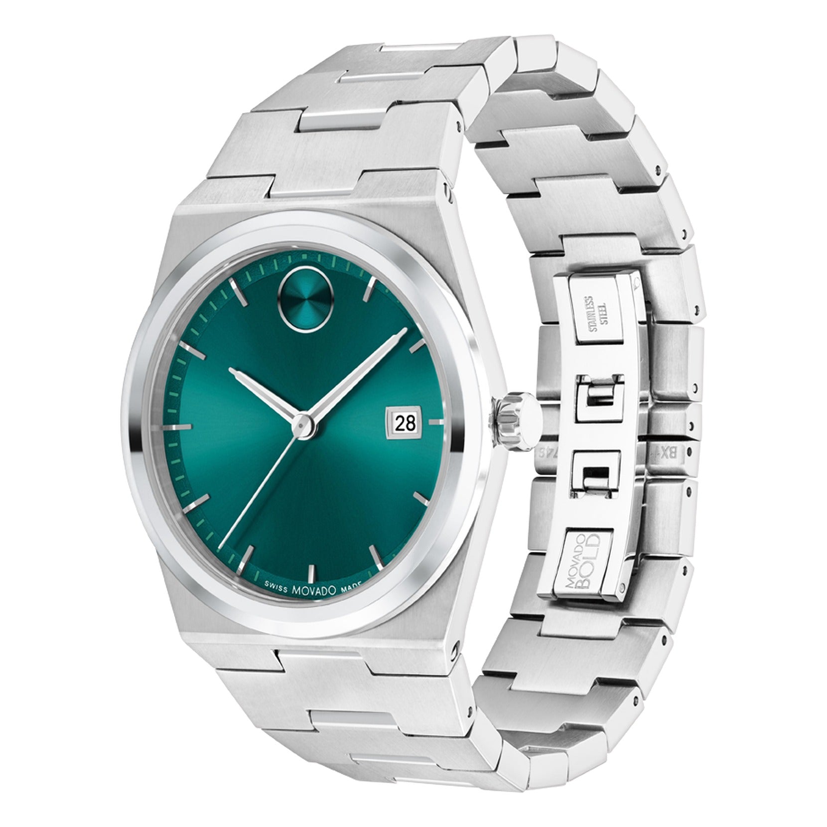 3601222 Reloj Movado Bold de hombre pulsera de acero inoxidable